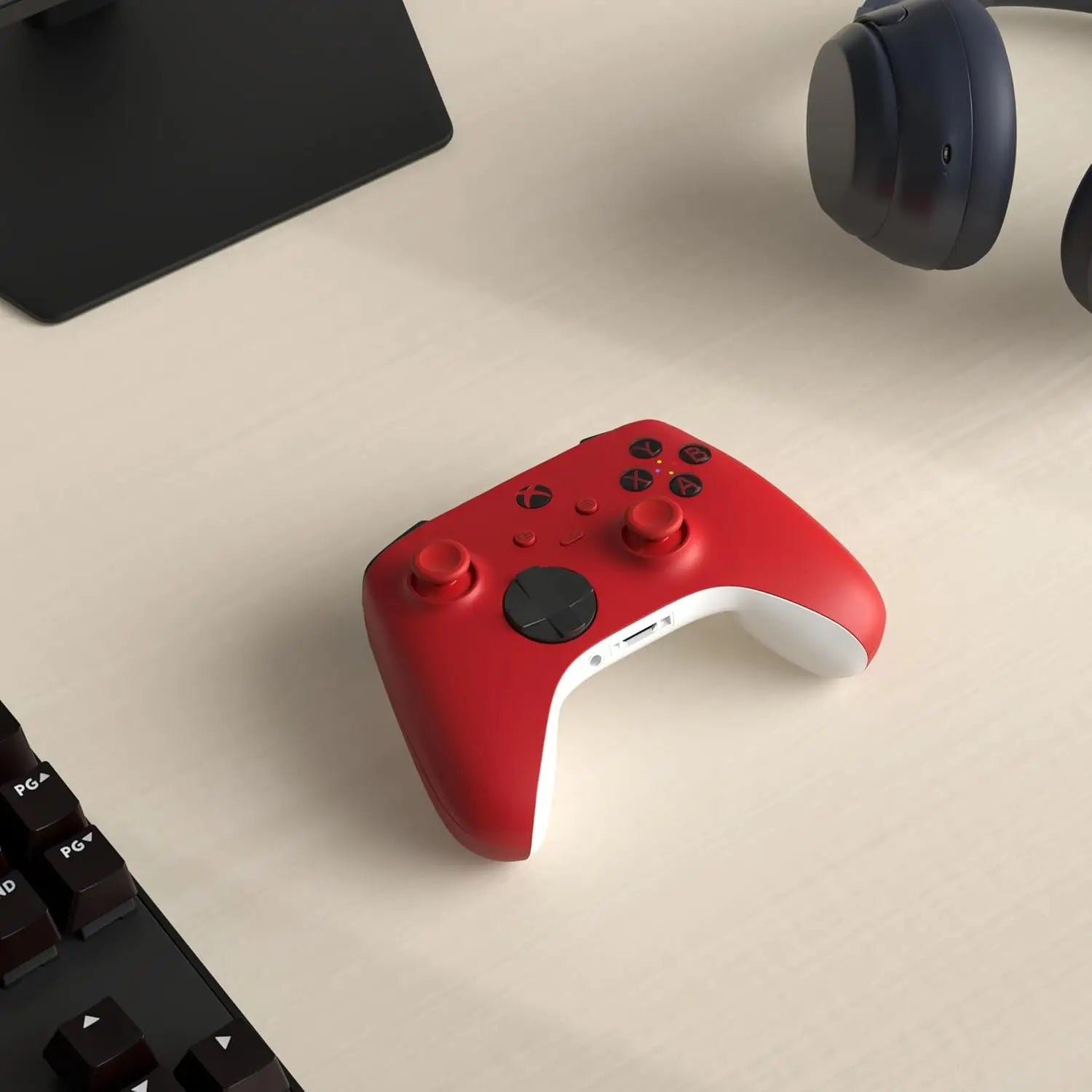 Wireless Gaming Controller for Xbox Series X/S, One - Pulse Red (Renewed)