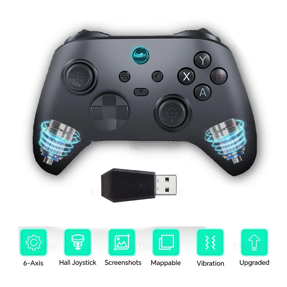 G6 Wireless Controller For Nintendo Switch 1/2 Hall Effect mobile game Joystick For PC Controls/PS3/4/Android/IOS Smartphone