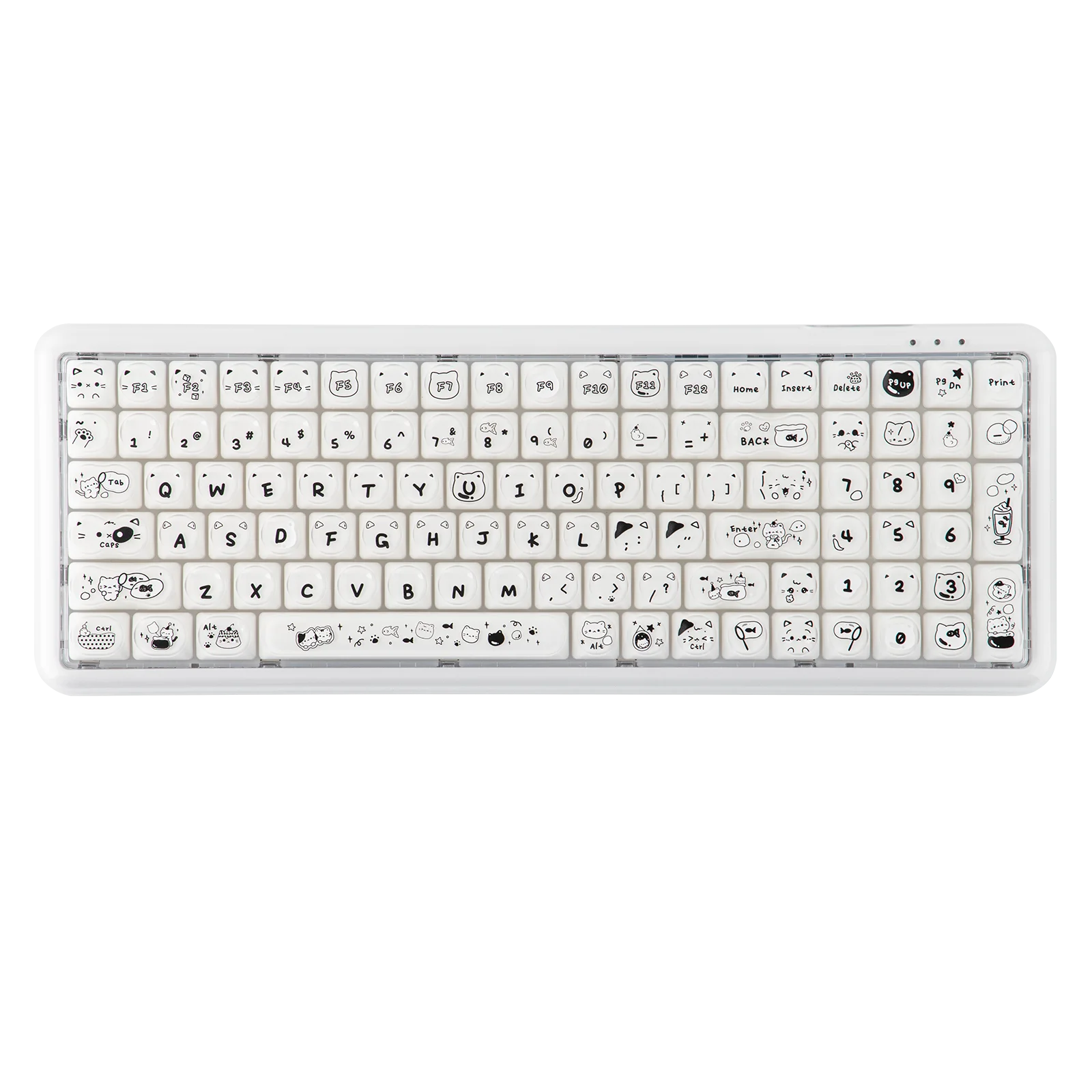 MechLands × Maorbeng X100 PRO Tri-mode Wireless Membrane Keyboard with Number Pad 96% Layout with 5000mAh Battery & RGB Backlits