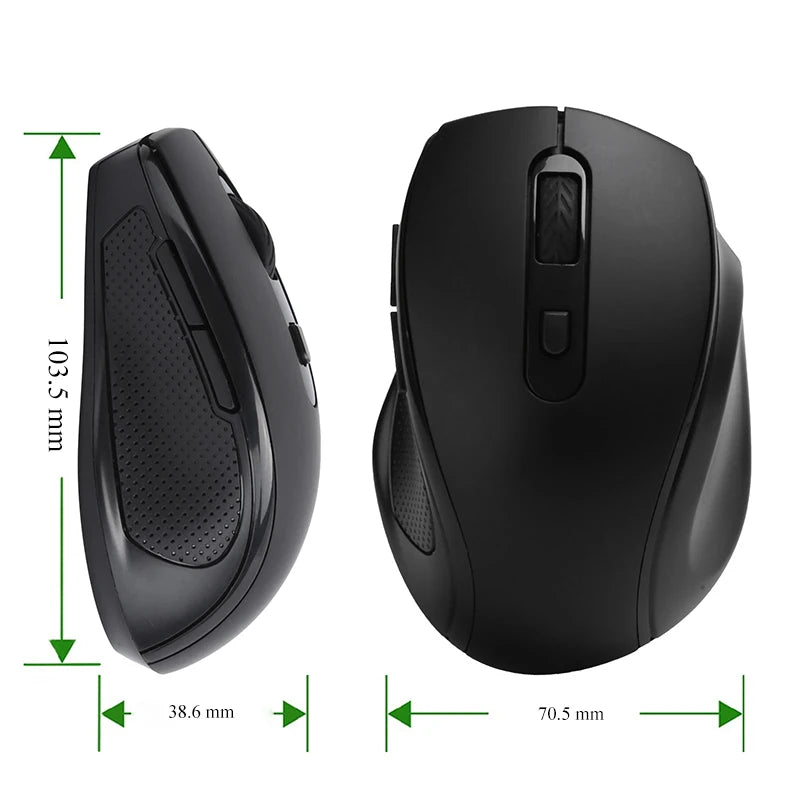 Portable 2.4G Wireless Mouse Optical 6 Buttons 800-1200 DPI Mice For Computer PC Laptop