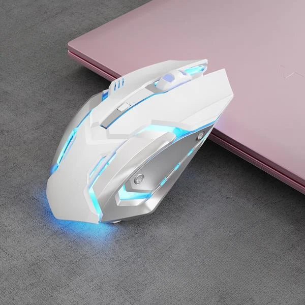 Gaming Mouse Rechargeable 2.4GWireless Bluetooth Mouse Mute Ergonomic Mouse for Computer Laptop LED Backlit Mice